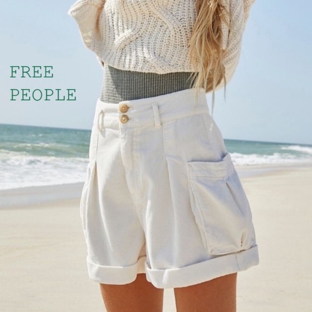 Women's White Casual Shorts